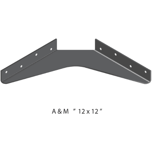 BRACKET-12X12-BRUSHED ALUMINUM thumbnail 2