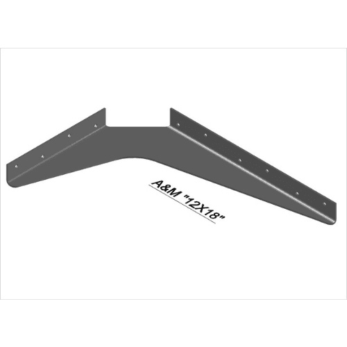 BRACKET-12X18-BRUSHED ALUMINUM thumbnail 1