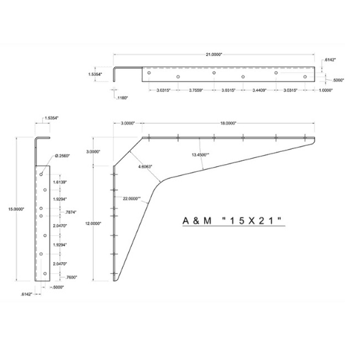 BRACKET-15X21-STAINLESS STEEL thumbnail 4