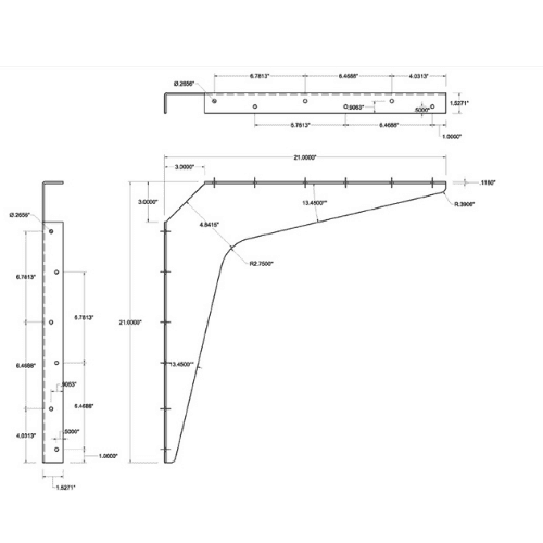 BRACKET-21X21-BROWN thumbnail 3