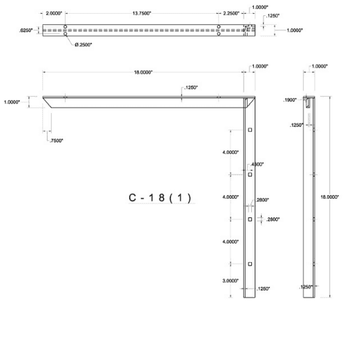 BRACKET-C(1.0)-18-WHITE thumbnail 2