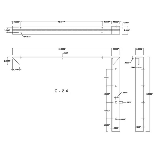 BRACKET-C(2.0)-24-BLACK thumbnail 3