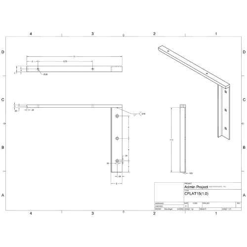 BRACKET-CFLAT(1.0)-15-BLACK thumbnail 2