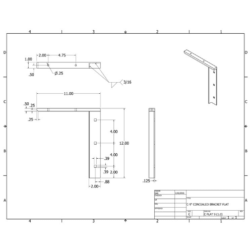 BRACKET-CFLAT(1.0)-9-WHITE thumbnail 2