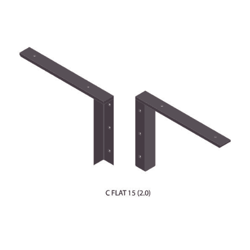 BRACKET-CFLAT(2.0)-15-WHITE thumbnail 2