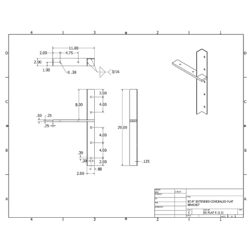 BRACKET-ECFLAT(2.0)-12-BLACK thumbnail 2