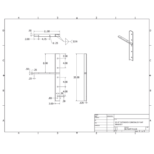 BRACKET-ECFLAT(2.0)-9-BLACK thumbnail 2