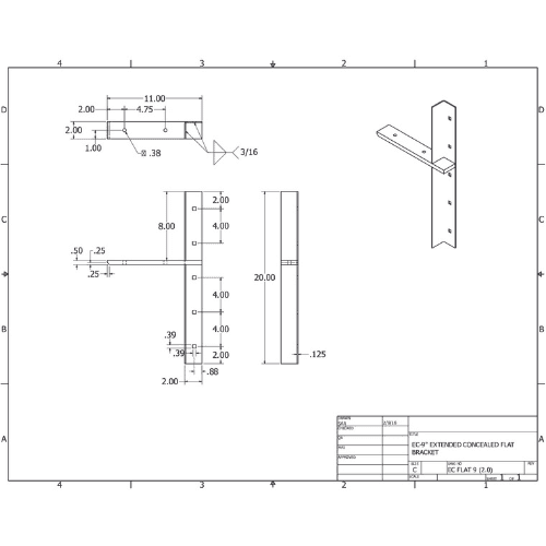 BRACKET-ECFLAT(2.0)-9-WHITE thumbnail 2