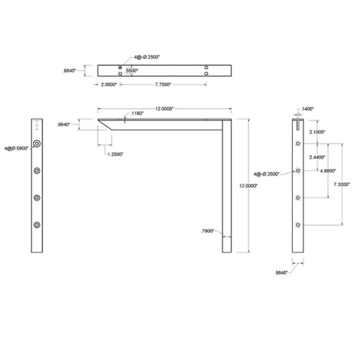 BRACKET-HYB(1.0)-12-WHITE thumbnail 2