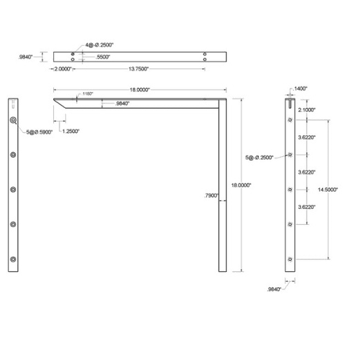 BRACKET-HYB(1.0)-18-BLACK thumbnail 2
