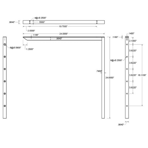 BRACKET-HYB(1.0)-24-BLACK thumbnail 2