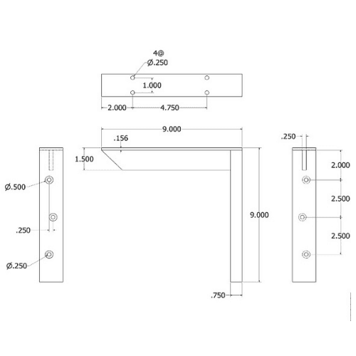 BRACKET-HYB(1.5)-9-BLACK thumbnail 2