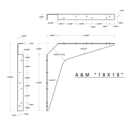 BRACKET-18X18-ALMOND - image 3