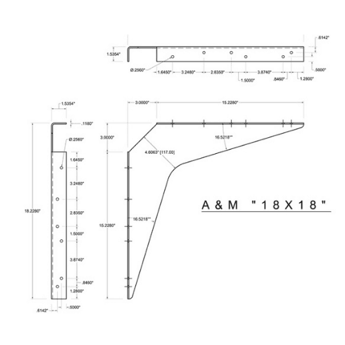 BRACKET-18X18-BROWN - image 2
