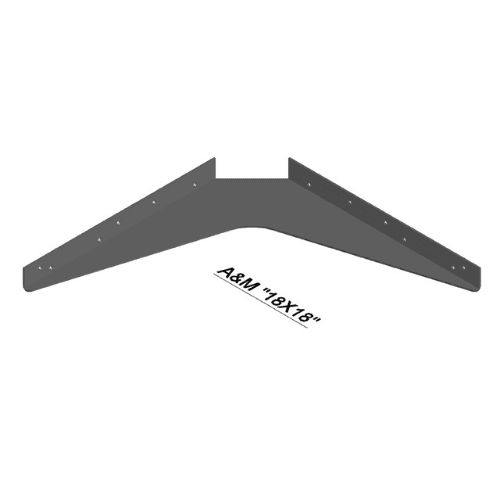 BRACKET-18X18-PRIMED - image 1