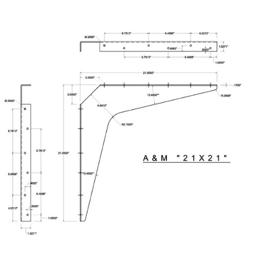 BRACKET-21X21-ALMOND - image 3