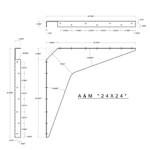 BRACKET-24X24-ALMOND - image 2