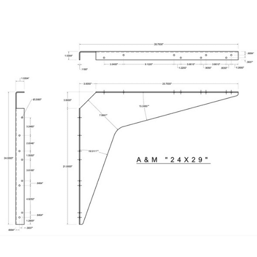 BRACKET-24X29-GRAY - image 2