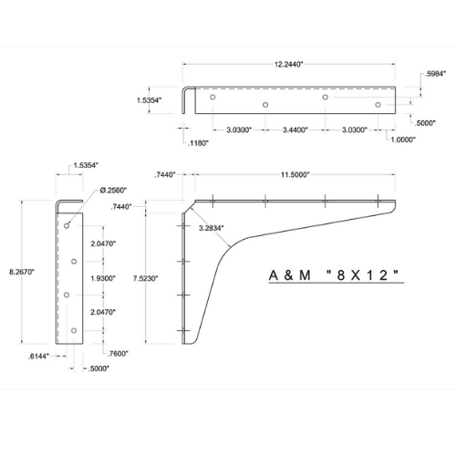 BRACKET-8X12-BROWN - image 3