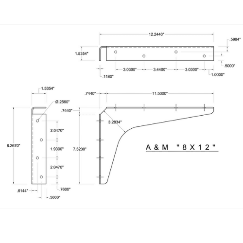 BRACKET-8X12-GRAY-US - image 2