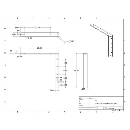 BRACKET-CFLAT(2.0)-18-WHITE - image 2