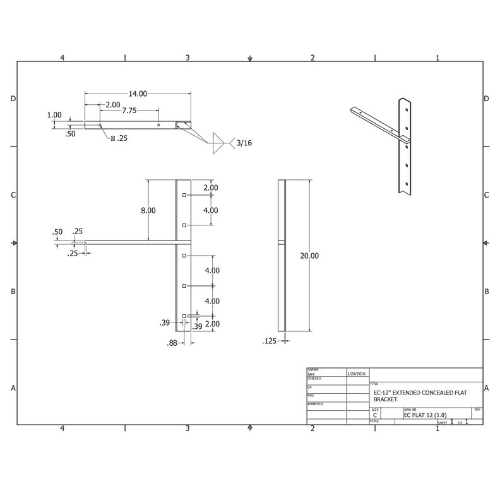 BRACKET-ECFLAT(1.0)-12-WHITE - image 2