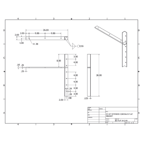 BRACKET-ECFLAT(2.0)-24-WHITE - image 2