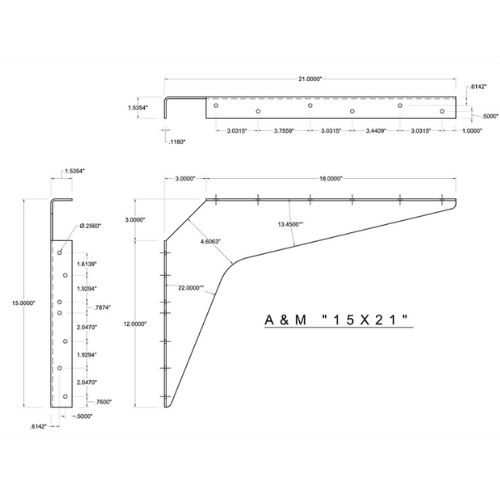 BRACKET-15X21-STAINLESS STEEL - image 4
