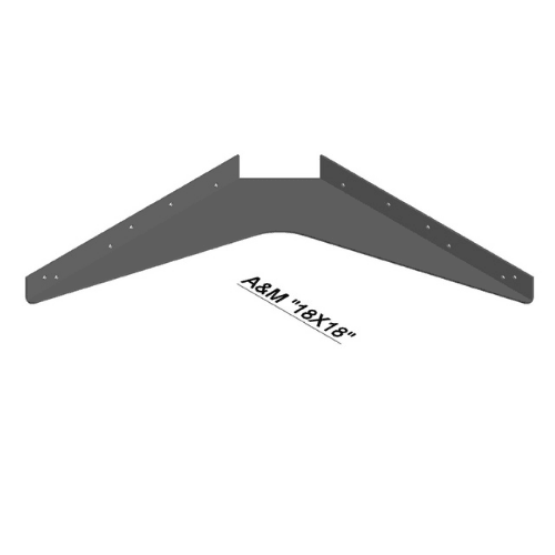 BRACKET-18X18-BROWN - image 1