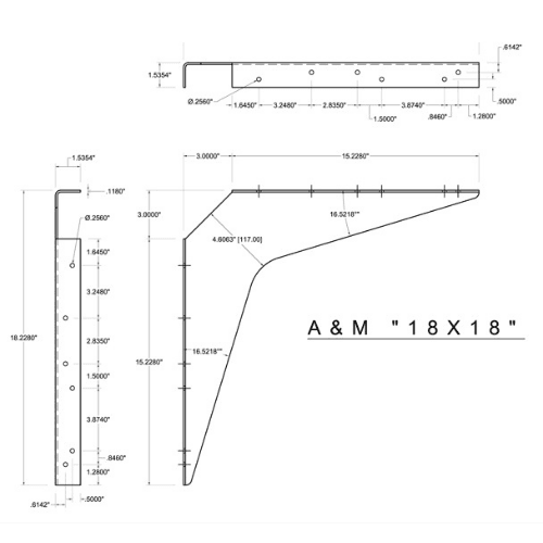 BRACKET-18X18-WHITE - image 3