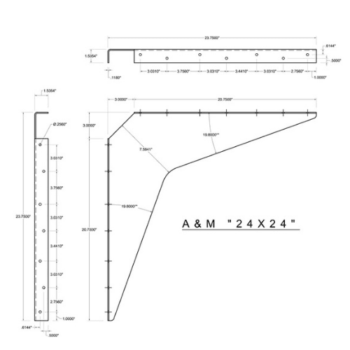 BRACKET-24X24-BLACK - image 3