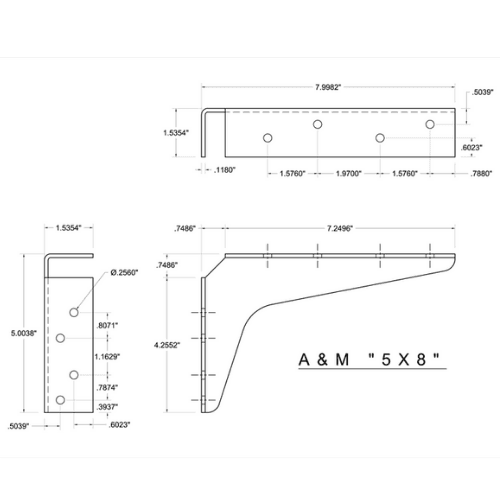 BRACKET-5X8-WHITE - image 3