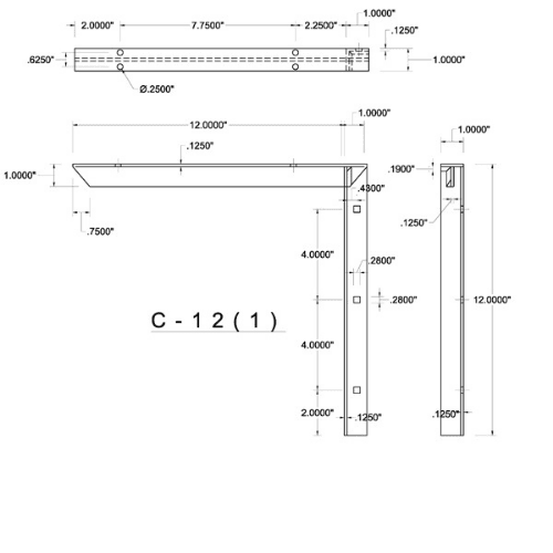 BRACKET-C(1.0)-12-WHITE - image 2