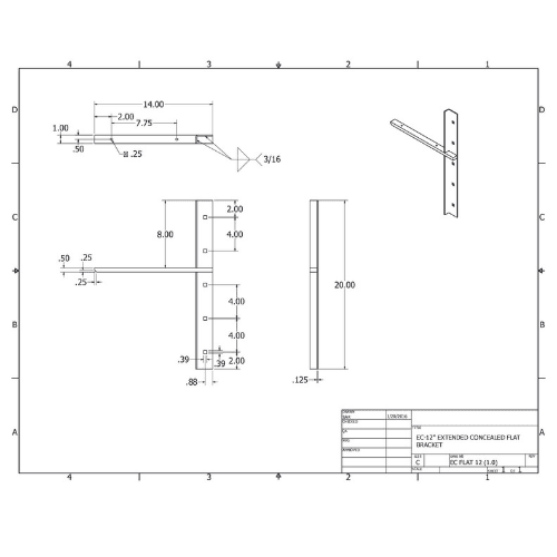 BRACKET-ECFLAT(1.0)-12-WHITE - image 2