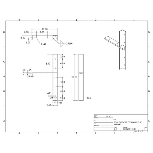 BRACKET-ECFLAT(2.0)-12-WHITE - image 2