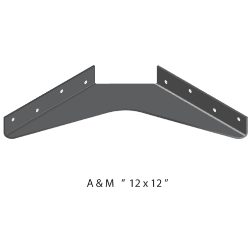 BRACKET-12X12-PRIMED - image 1