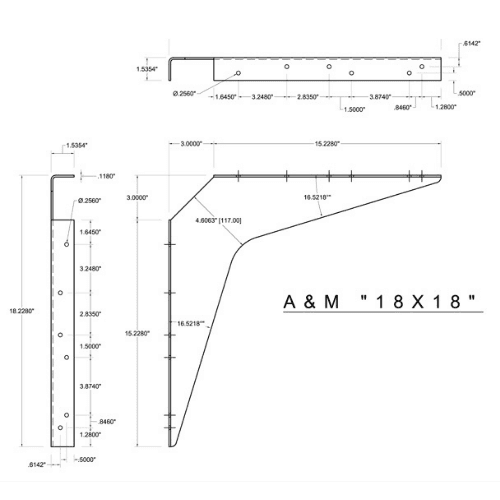 BRACKET-18X18-WHITE - image 3