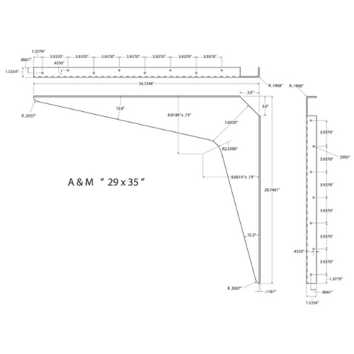BRACKET-29X35-PRIMED - image 1